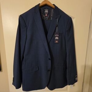 Savile Row Men's Navy Two-Button Suit